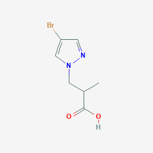 3-(4-bromo-1H-pyrazol-1-yl)-2-methylpropanoic acid
