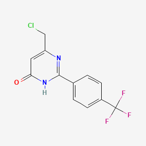 6-(Chloromethyl)-2-[4-(trifluoromethyl)phenyl]pyrimidin-4-ol