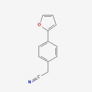 molecular formula C12H9NO B12861180 [4-(2-Furyl)phenyl]acetonitrile 