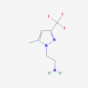 2-[5-methyl-3-(trifluoromethyl)-1H-pyrazol-1-yl]ethanamine