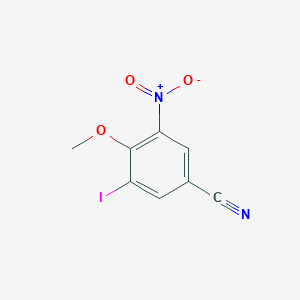 3-Iodo-4-methoxy-5-nitrobenzonitrile