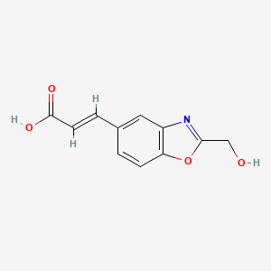 2-(Hydroxymethyl)benzo[d]oxazole-5-acrylic acid