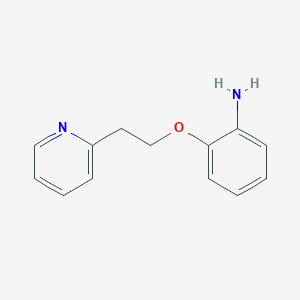 molecular formula C13H14N2O B1286122 2-(2-Pyridin-2-ylethoxy)aniline CAS No. 893754-09-1
