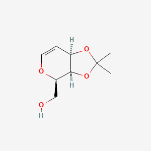 molecular formula C9H14O4 B12861227 [(3aR,4R,7aR)-2,2-dimethyl-4,7a-dihydro-3aH-[1,3]dioxolo[4,5-c]pyran-4-yl]methanol 