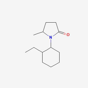 molecular formula C13H23NO B12861248 1-(2-Ethylcyclohexyl)-5-methylpyrrolidin-2-one 