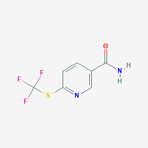 6-((Trifluoromethyl)thio)nicotinamide