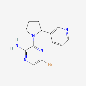 5-Bromo-3-[2-(pyridin-3-yl)pyrrolidin-1-yl]pyrazin-2-amine