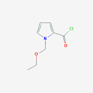 molecular formula C8H10ClNO2 B12861331 1-(Ethoxymethyl)-1H-pyrrole-2-carbonyl chloride CAS No. 714957-07-0