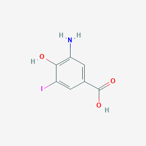 3-Amino-4-hydroxy-5-iodobenzoic acid