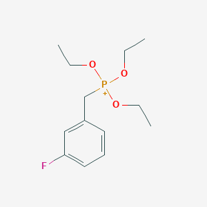 Phosphorus(1+), triethoxy[(3-fluorophenyl)methyl]-, (T-4)-