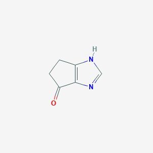 molecular formula C6H6N2O B12861371 3H,4H,5H,6H-Cyclopenta[d]imidazol-4-one 