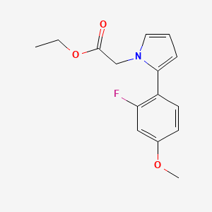 ethyl 2-(2-(2-fluoro-4-methoxyphenyl)-1H-pyrrol-1-yl)acetate