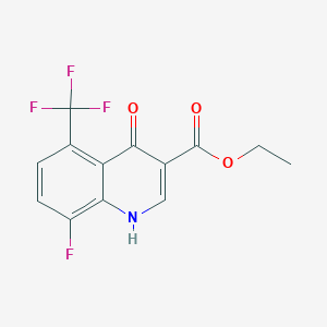 Ethyl 8-fluoro-4-hydroxy-5-(trifluoromethyl)quinoline-3-carboxylate