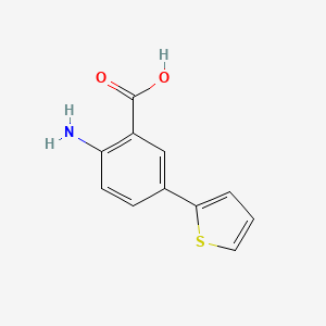 molecular formula C11H9NO2S B1286145 2-Amino-5-(Thiophen-2-yl)benzoesäure CAS No. 885268-32-6