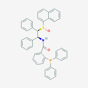 2-(Diphenylphosphino)-N-[(1S,2R)-2-[(R)-1-naphthalenylsulfinyl]-1,2-diphenylethyl]-benzamide