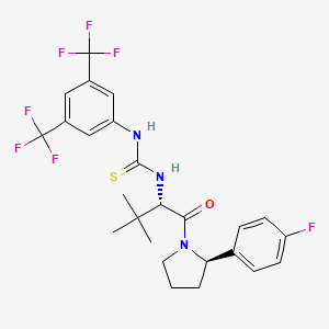 N-[3,5-Bis(trifluoromethyl)phenyl]-N'-[(1S)-1-[[(2R)-2-(4-fluorophenyl)-1-pyrrolidinyl]carbonyl]-2,2-dimethylpropyl]thiourea