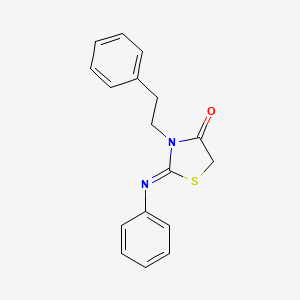 3-Phenethyl-2-[(E)-phenylimino]-thiazolidin-4-one