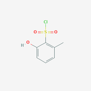 molecular formula C7H7ClO3S B12861523 2-Hydroxy-6-methylbenzene-1-sulfonyl chloride 