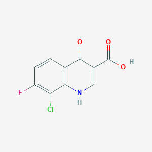 8-Chloro-7-fluoro-4-hydroxyquinoline-3-carboxylic acid