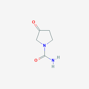 molecular formula C5H8N2O2 B12861587 3-Oxopyrrolidine-1-carboxamide 