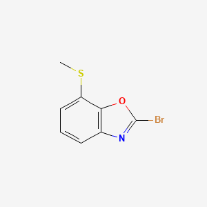 2-Bromo-7-(methylthio)benzo[d]oxazole