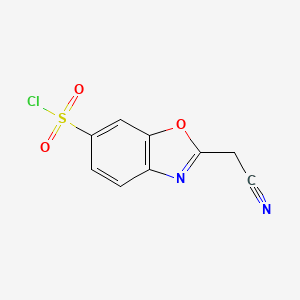 2-(Cyanomethyl)benzo[d]oxazole-6-sulfonyl chloride