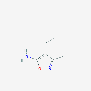 molecular formula C7H12N2O B12861644 3-Methyl-4-propylisoxazol-5-amine 