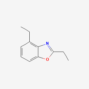 molecular formula C11H13NO B12861700 2,4-Diethylbenzo[d]oxazole 