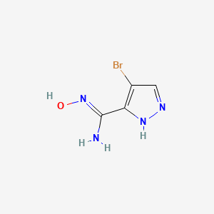 4-bromo-N'-hydroxy-1H-pyrazole-3-carboximidamide