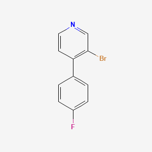 molecular formula C11H7BrFN B12861723 3-Bromo-4-(4-fluorophenyl)pyridine 