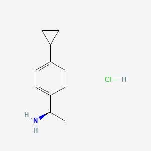 molecular formula C11H16ClN B12861734 (r)-1-(4-Cyclopropylphenyl)ethanamine hydrochloride 