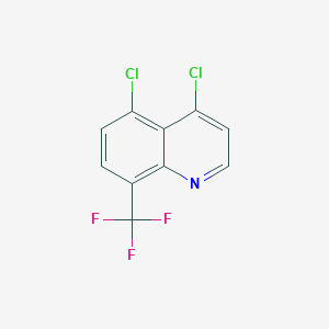 molecular formula C10H4Cl2F3N B12861758 4,5-Dichloro-8-(trifluoromethyl)quinoline 