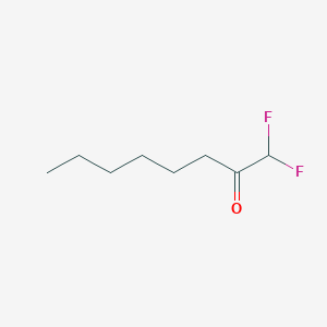 molecular formula C8H14F2O B12861799 1,1-Difluoro-2-octanone 