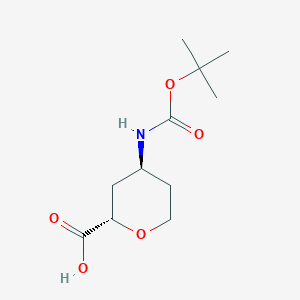 trans-4-{[(Tert-butoxy)carbonyl]amino}oxane-2-carboxylic acid