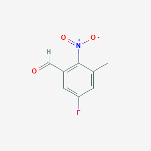 5-Fluoro-3-methyl-2-nitrobenzaldehyde