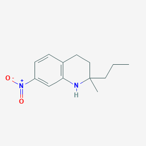 Quinoline, 1,2,3,4-tetrahydro-2-methyl-7-nitro-2-propyl-