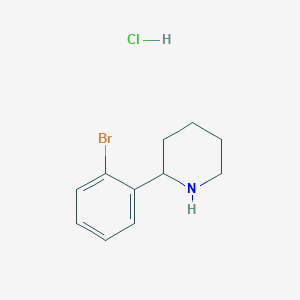 molecular formula C11H15BrClN B1286183 2-(2-溴苯基)哌啶盐酸盐 CAS No. 1177325-72-2