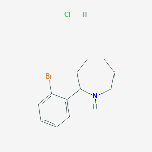 molecular formula C12H17BrClN B1286184 2-(2-Bromophenyl)azepane hydrochloride CAS No. 1177340-54-3