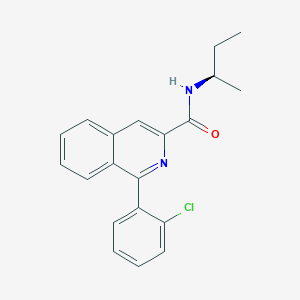 N-[(2R)-butan-2-yl]-1-(2-chlorophenyl)isoquinoline-3-carboxamide