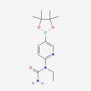 1-Ethyl-1-(5-(4,4,5,5-tetramethyl-1,3,2-dioxaborolan-2-yl)pyridin-2-yl)urea