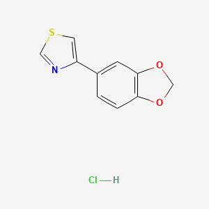4-(1,3-Benzodioxol-5-yl)-1,3-thiazole, HCl