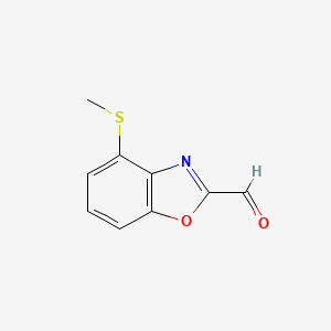 4-(Methylthio)benzo[d]oxazole-2-carbaldehyde