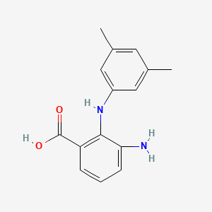 molecular formula C15H16N2O2 B1286195 3-Amino-2-(3,5-dimethylphenylamino)benzoic acid CAS No. 893612-97-0