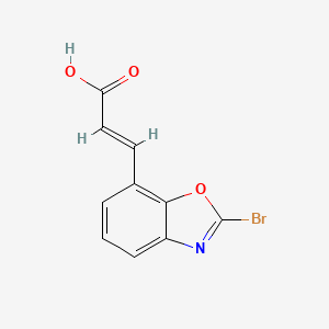 3-(2-Bromobenzo[d]oxazol-7-yl)acrylic acid