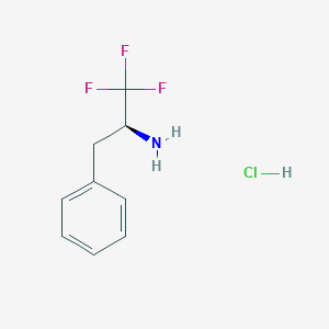 molecular formula C9H11ClF3N B12861963 (S)-3,3,3-Trifluoro-1-phenyl-2-propylamine hydrochloride 