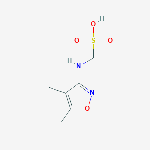 molecular formula C6H10N2O4S B12861964 ((4,5-Dimethylisoxazol-3-yl)amino)methanesulfonic acid 