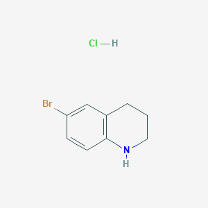 molecular formula C9H11BrClN B1286200 6-Bromo-1,2,3,4-tetrahydroquinoline hydrochloride CAS No. 1050161-23-3
