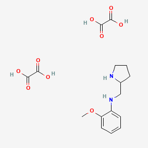 2-Methoxy-N-(pyrrolidin-2-ylmethyl)aniline dioxalate