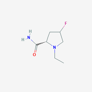 (2S)-1-Ethyl-4-fluoropyrrolidine-2-carboxamide