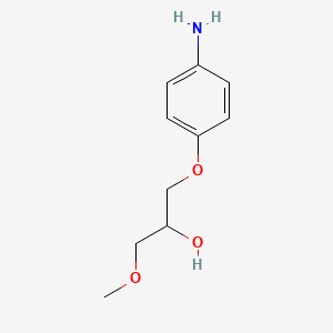 molecular formula C10H15NO3 B12862062 1-(4-Amino-phenoxy)-3-methoxy-propan-2-ol 